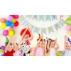 Baner girlanda dekoracja napis Happy Birthday